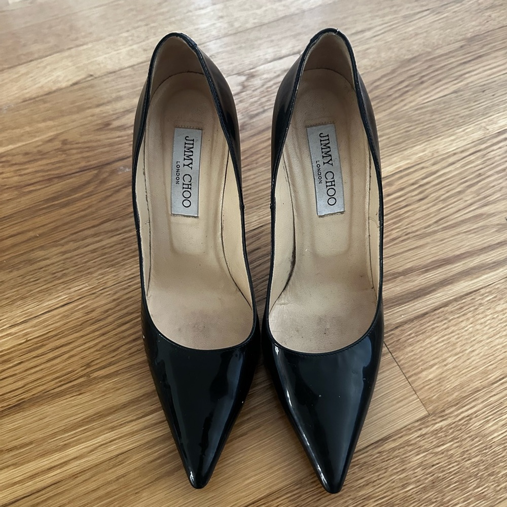 Jimmy Choo Glossy Black Heels